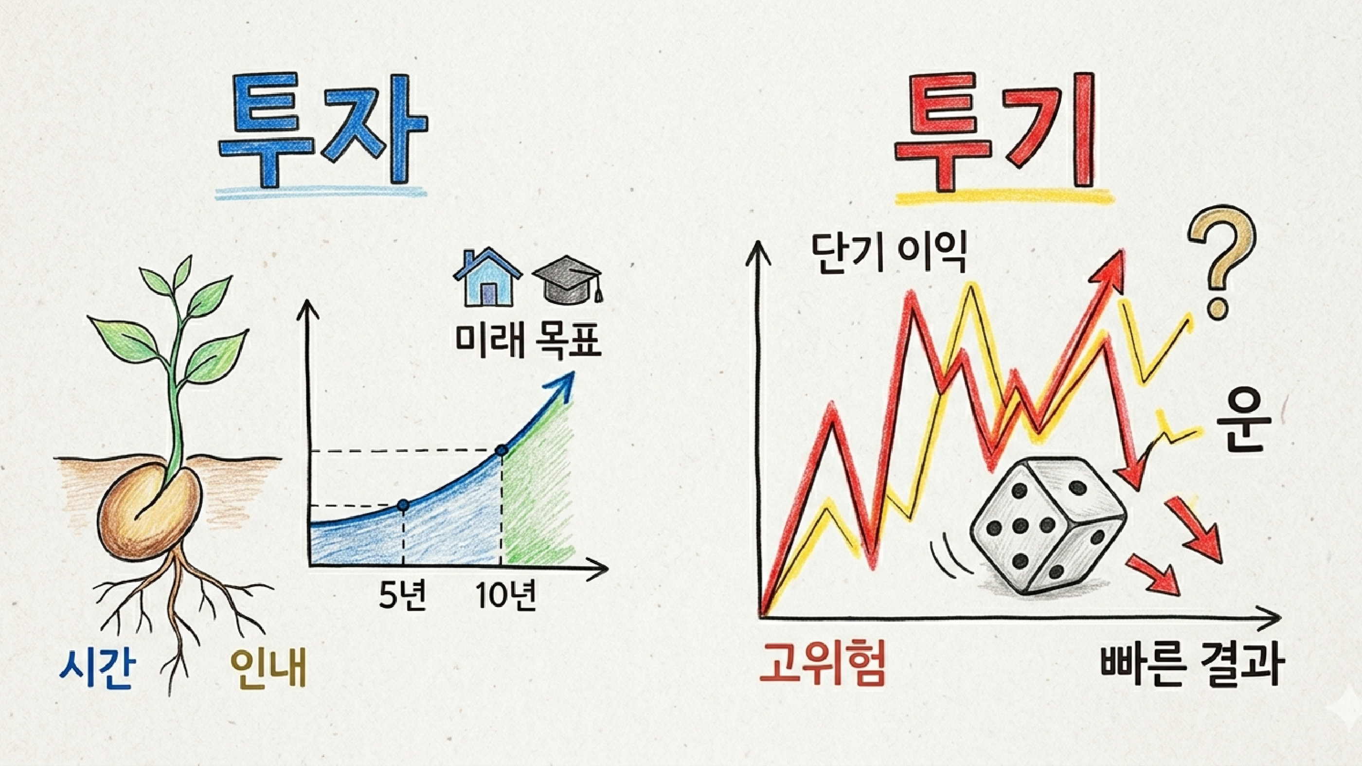 투기 vs 투자 차이 완벽 정리, 초보자가 반드시 알아야 할 핵심 기준