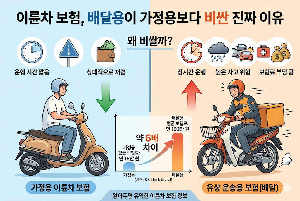 이륜차 보험 비싼 이유, 오토바이 배달 라이더 보험 제도 개선 쉽게 정리